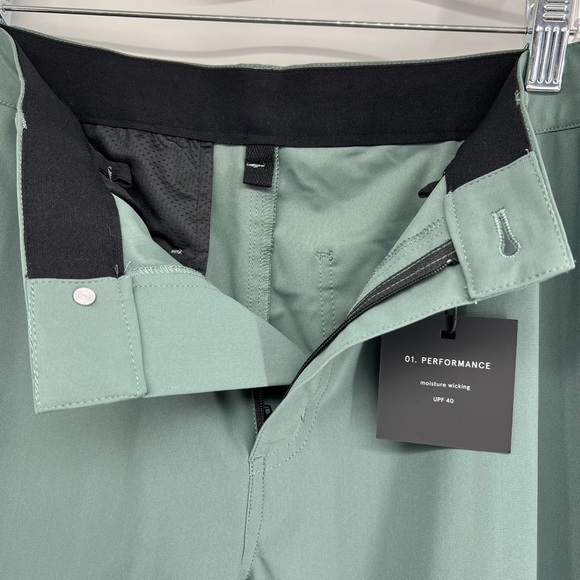 01.ALGO Sz 32 Green Men's Pants Performance Moisture Wicking UPF 40 - Picture 10 of 12